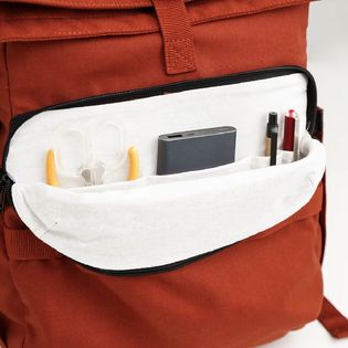 Balo NẮP - Backpack - gạch/đen