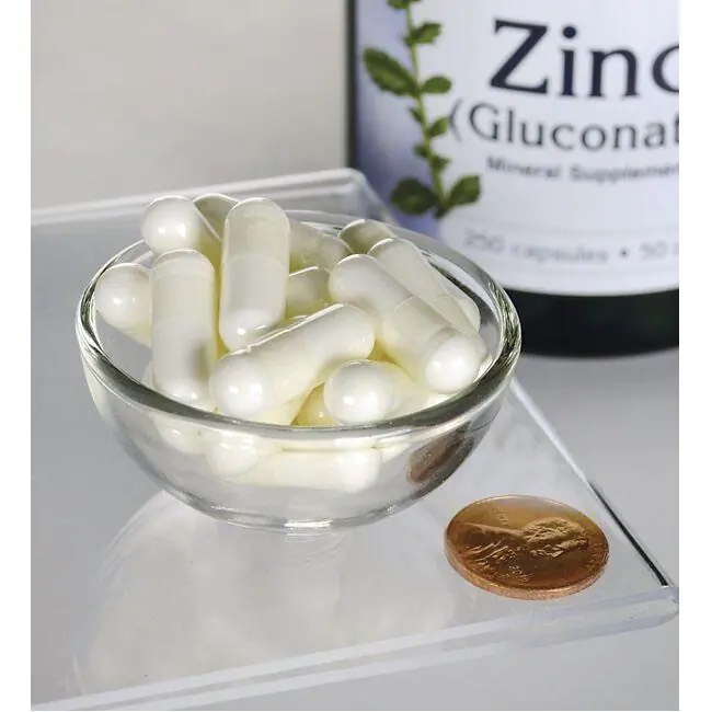 Viên uống Kẽm tăng cường miễn dịch hỗ trợ sức khỏe tình dục và đẹp da Swanson Zinc Gluconate 50 mg 250 viên