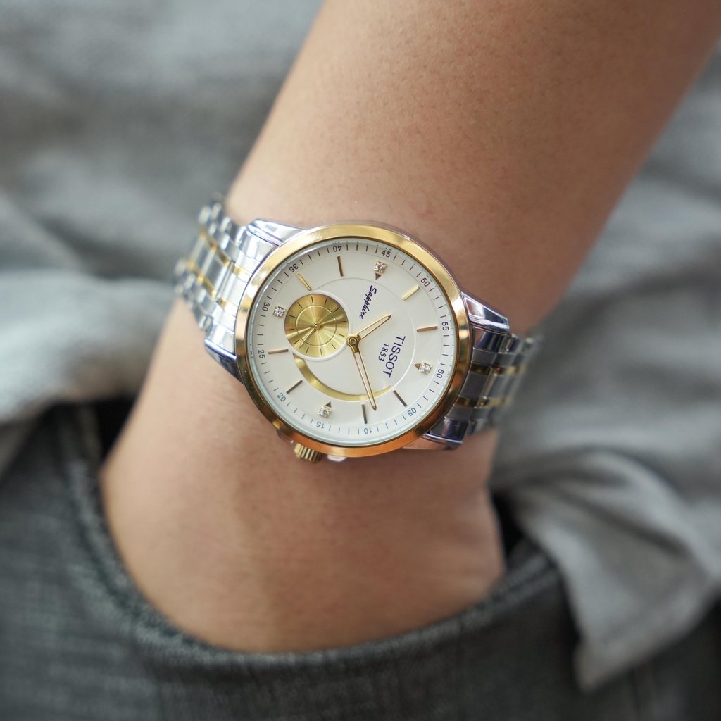 Đồng Hồ Nam Ti.ssot Dây Thép Không Gỉ , Kim Rốn, Kim Trôi