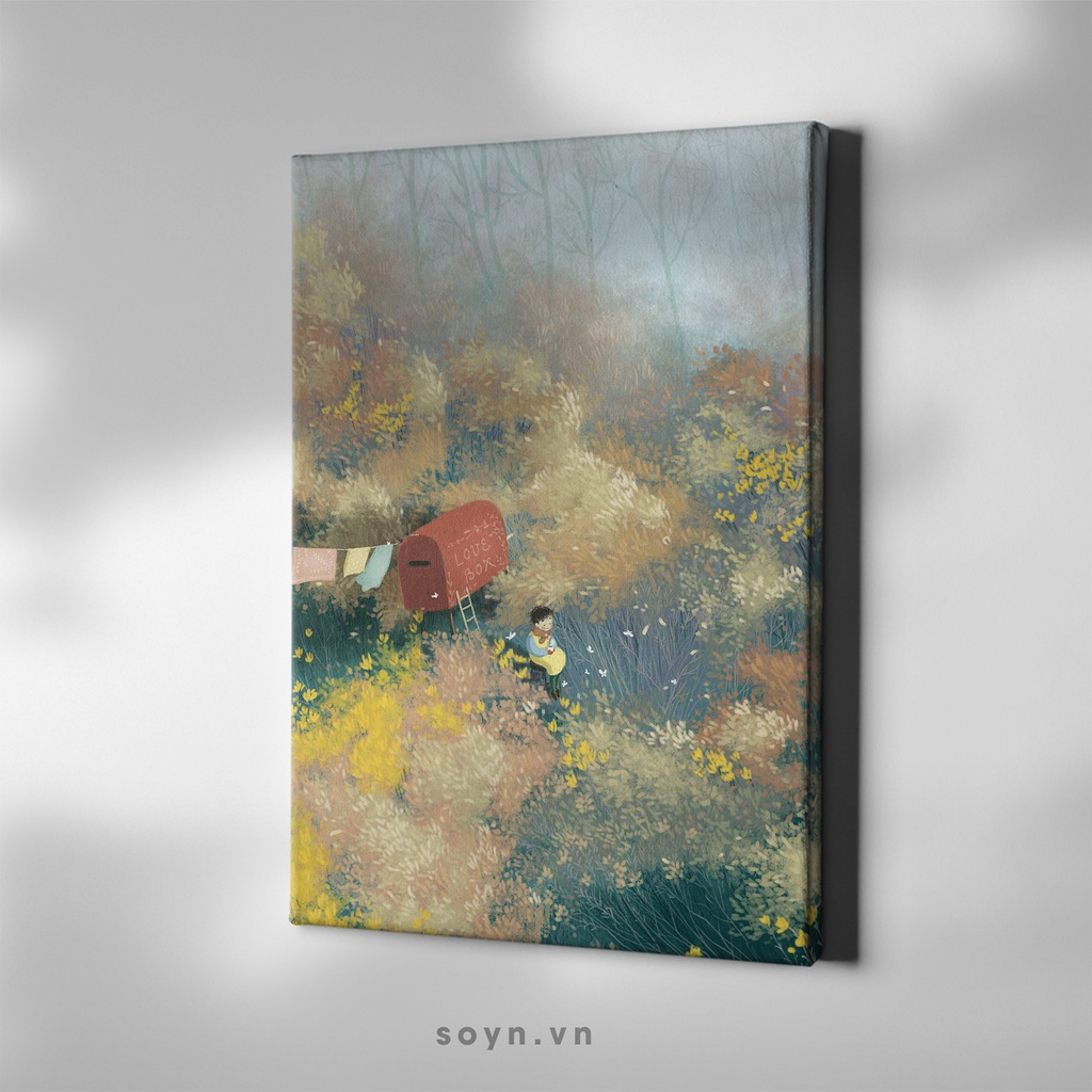 Tranh treo tường Cotton Canvas chất lượng cao, Artwork bản quyền, Soyn D037