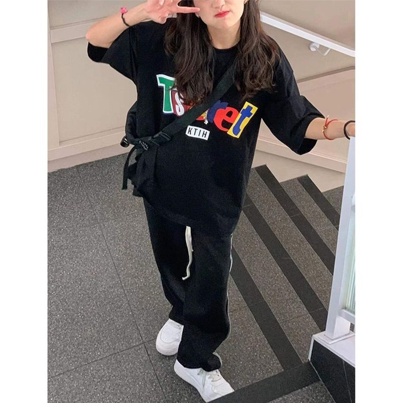 NRVP Áo Thun Tay Ngắn In Hình Thời Trang Đường Phố Hàn Quốc Mới Cho Nữ