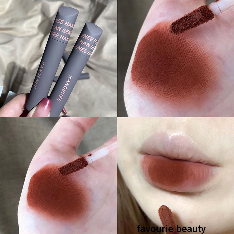 ✨✨Son kem lì HANGENEE dễ tán, mẫu mới tone đỏ nâu đất cực HOT, son môi nội địa trung chính hãng
