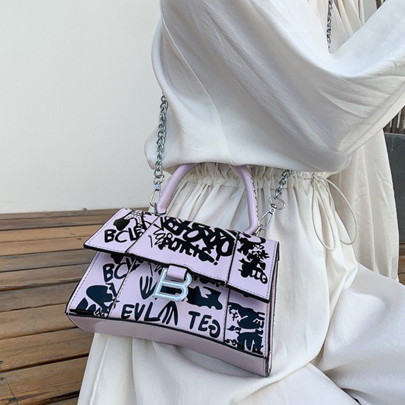 Túi Đeo Vai In Họa Tiết graffiti Hợp Thời Trang Dễ Phối Đồ Cho Nữ
