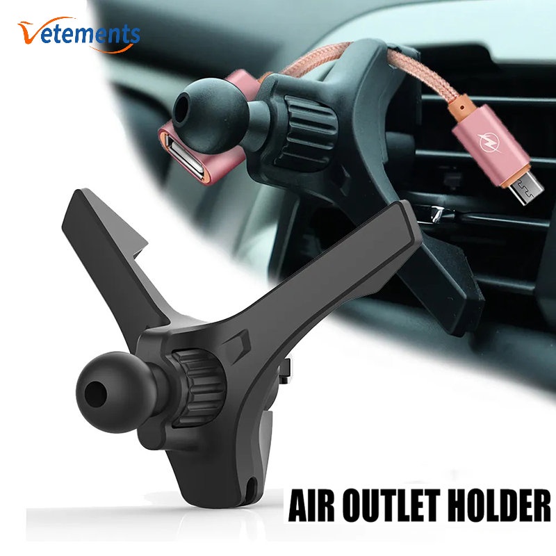 1 Móc Treo Đầu Bi Cố Định Dây Cáp Dữ Liệu Xe Hơi Bằng ABS Chống Rơi Thông Dụng