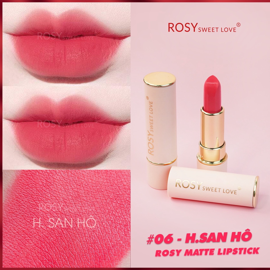 SON SÁP ROSY SWEETLOVE- HỒNG SAN HÔ
