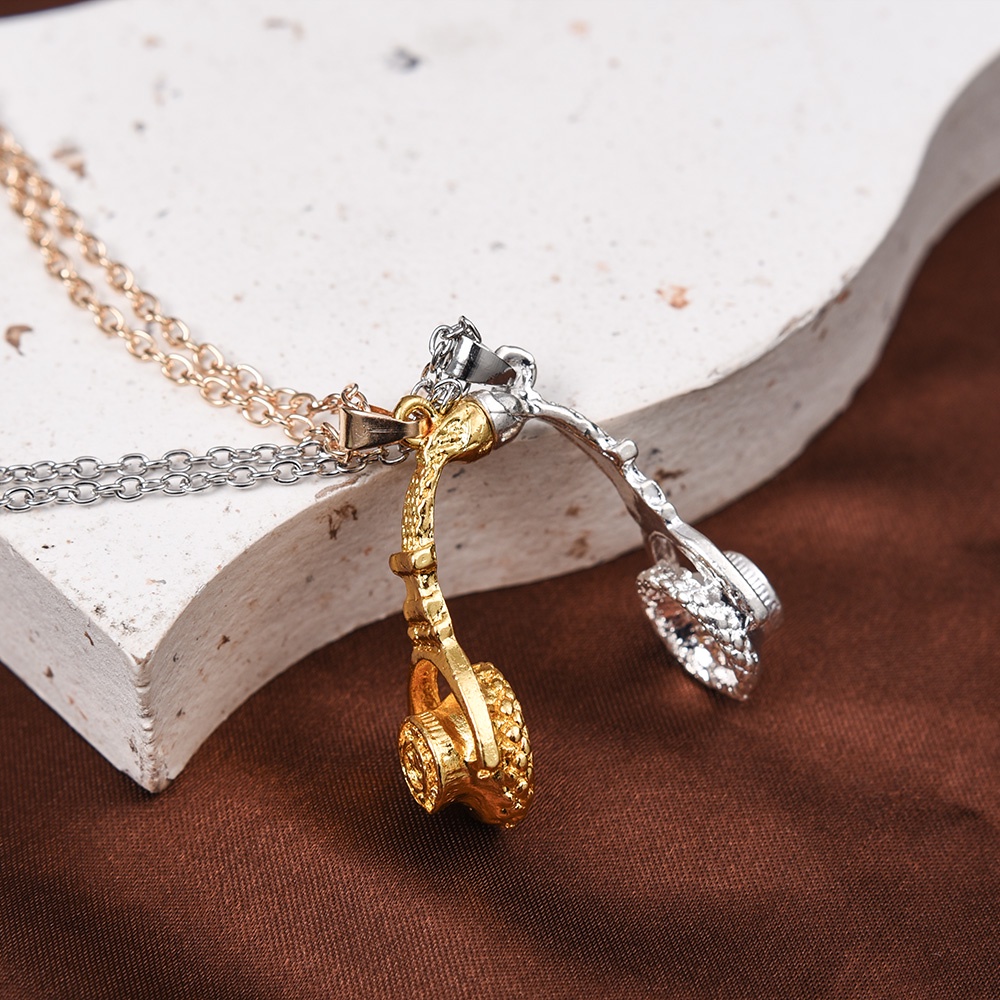 Vòng cổ Nam Châm Mặt Hình Tai Nghe Sáng Tạo Cho Cặp Đôi