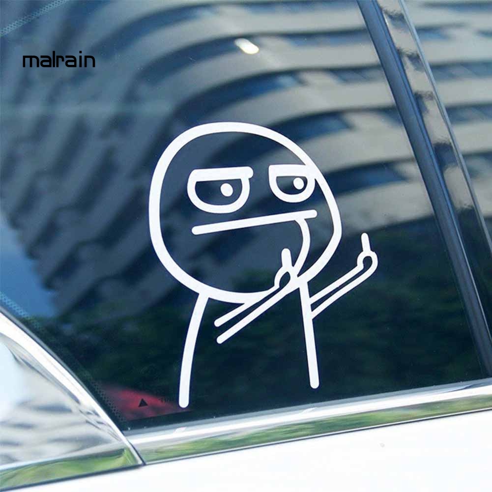 Đề Can Họa Tiết Hoạt Hình Vui Nhộn Dán Trang Trí Thân Xe Hơi / Cửa Sổ