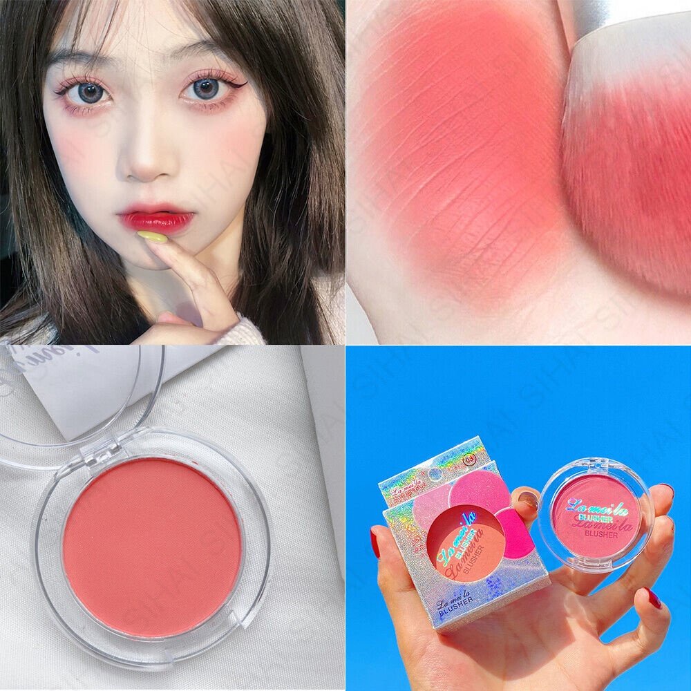 ☺❤ Bảng Phấn Má Hồng 6 Màu Tông Lì Mềm Mại Trang Điểm Làm Đẹp Cho Người Mới Bắt Đầu