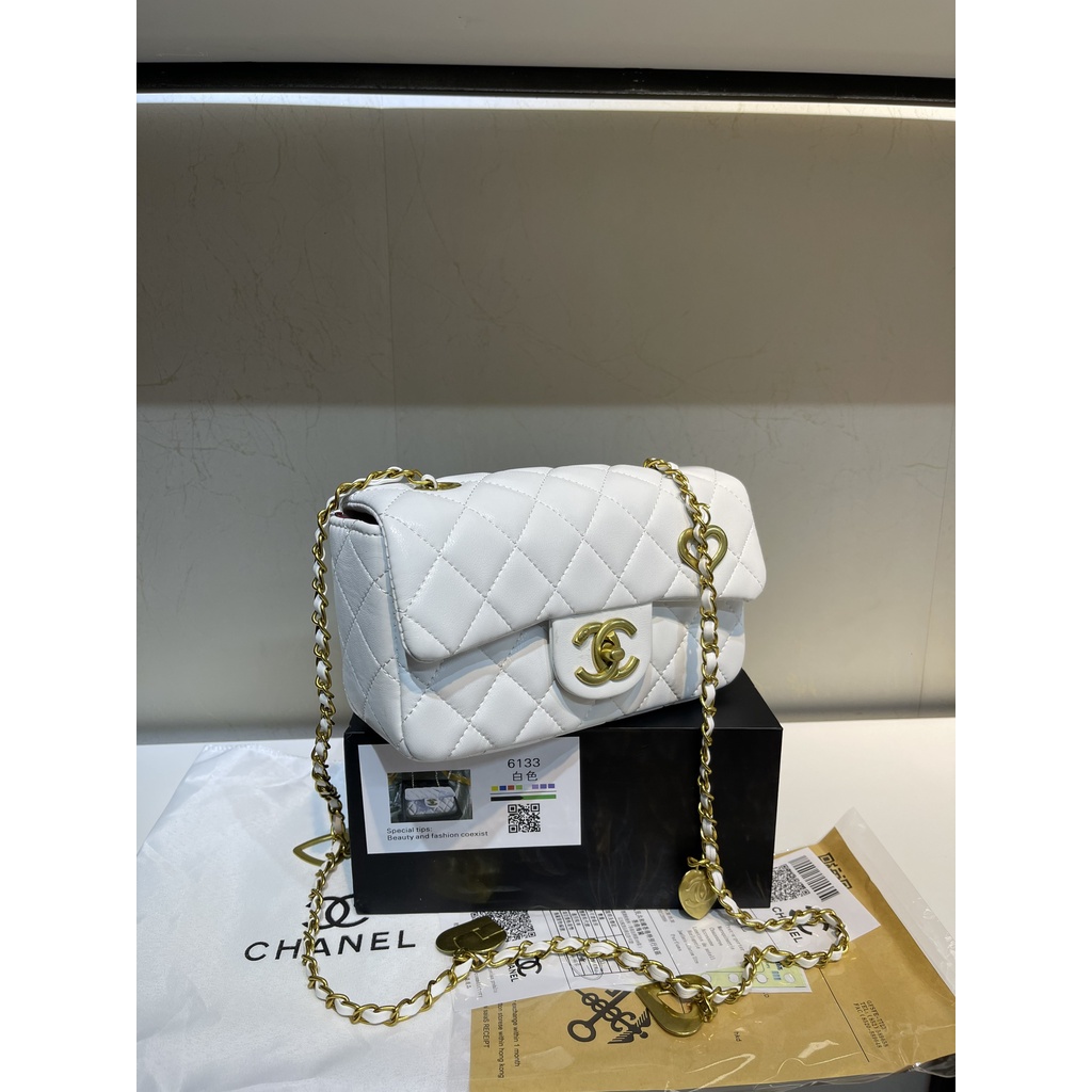 Túi Xách Channel dây tim Full box Túi Xách Thời Trang Nữ hàng Quảng Châu