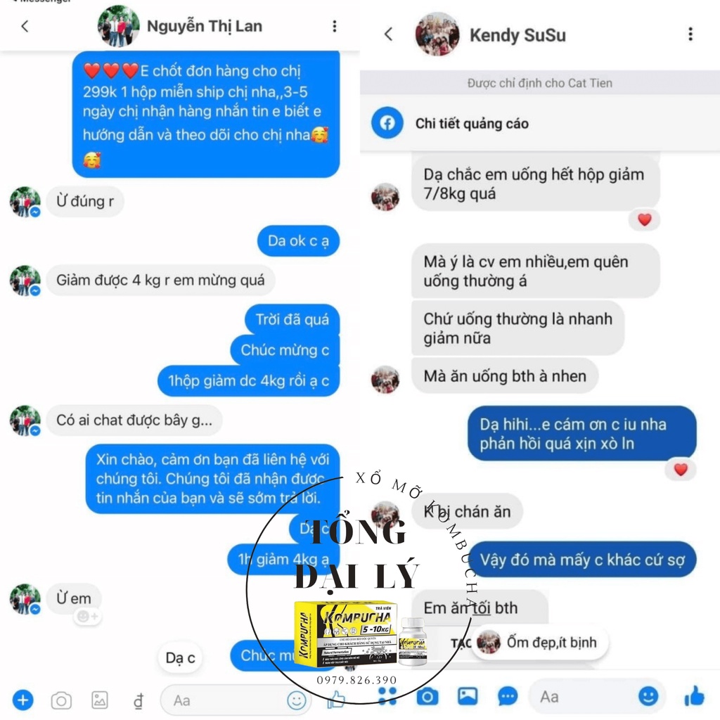 Trà viên Phan tả diệp mẫu mới chuyên cho cơ địa khó giảm