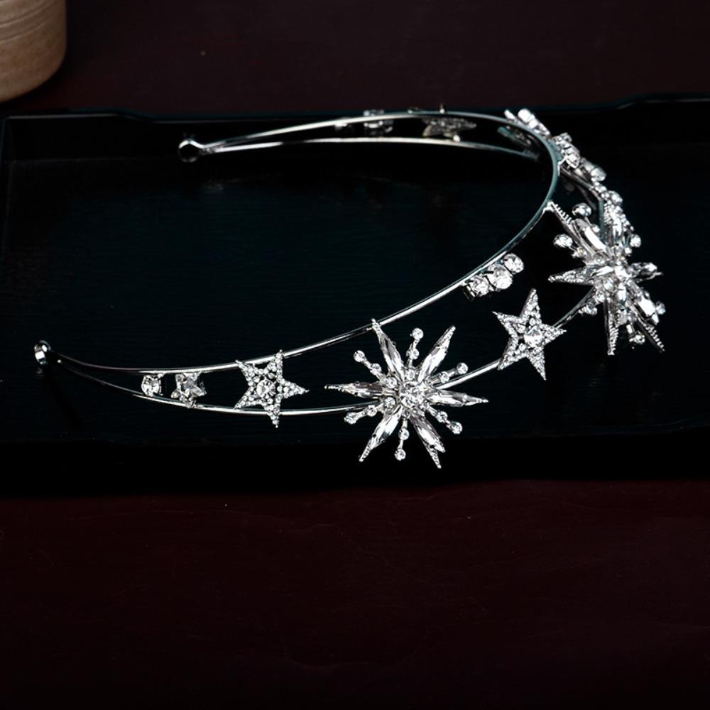 LOMBARD Vương Miện Công Chúa Đính Đá Nhiều Màu Sắc Phong Cách Baroque Thanh Lịch