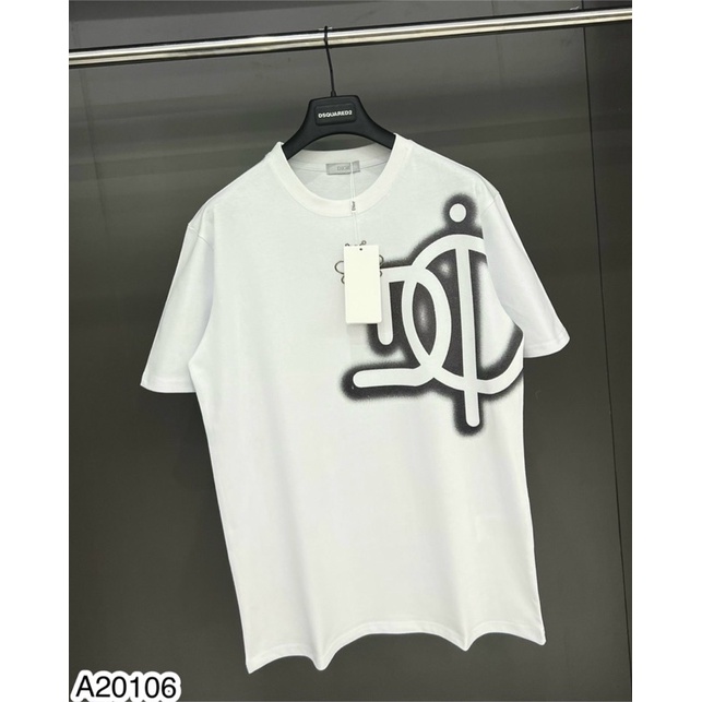 Áo Phông Nam Trơn Hoạ Tiết Dio Cao Cấp - Áo Thun Nam Dio Chữ In Vải Mềm Mịn