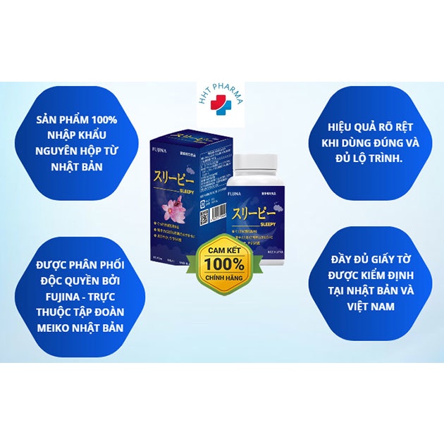 Viên hỗ trợ ngủ ngon SLEEPY Nhật Bản