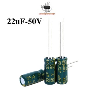 Tụ hóa 50v 22uf 5x11mm tần số cao