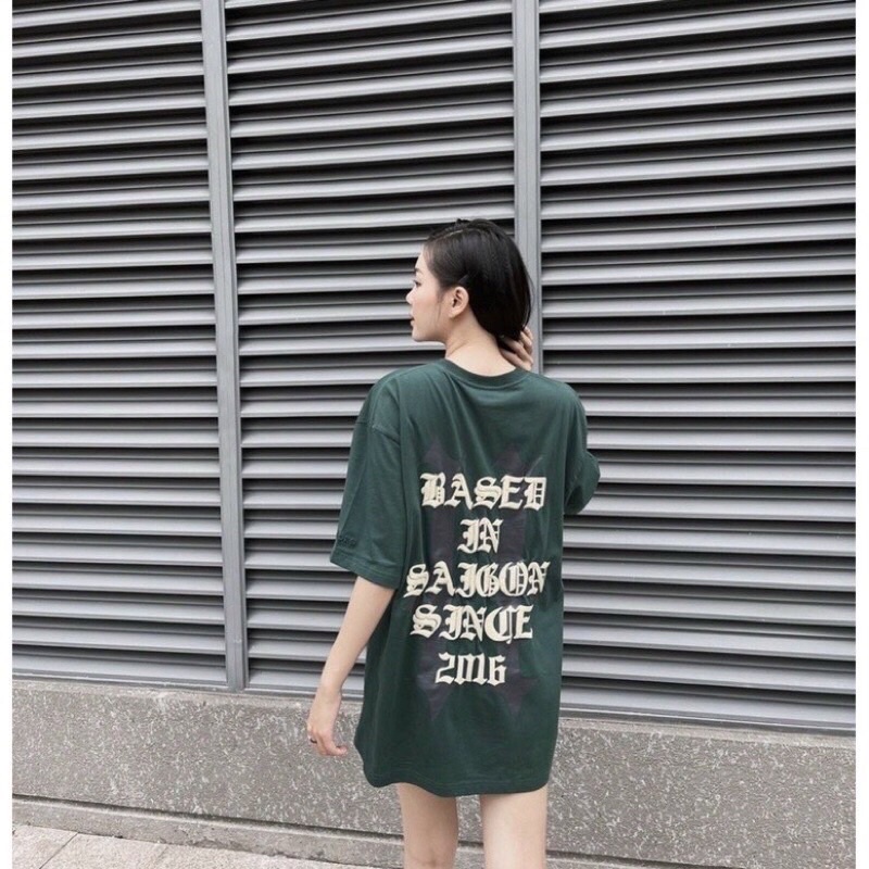 Áo Thun Tay Lỡ Unisex H.A.D.E.S H màu XANH/ĐEN Nam Nữ Unisex❤️Áo Phông Cổ Tròn Form Rộng Chất Cotton Khô 3158