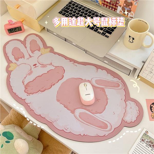 Tấm Lót Chuột Máy Tính Hình Thỏ Dễ Thương Chống Trượt Tiện Dụng