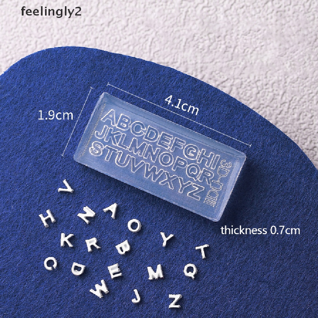 1 Khuôn Trang Trí Móng Tay Bằng Silicone Hình Chữ Cái 3D DIY