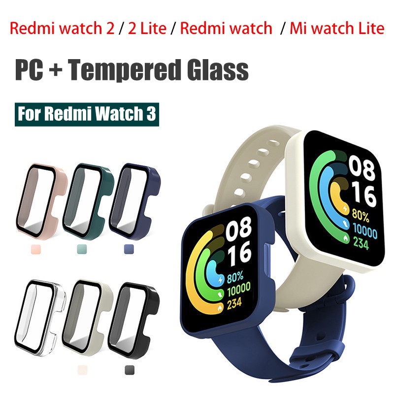 Vỏ bảo vệ màn hình bằng kính cứng PC cho Redmi Watch 5 / 5 eSIM / 4 / 3 / 2 / 2 Lite / Redmi watch /