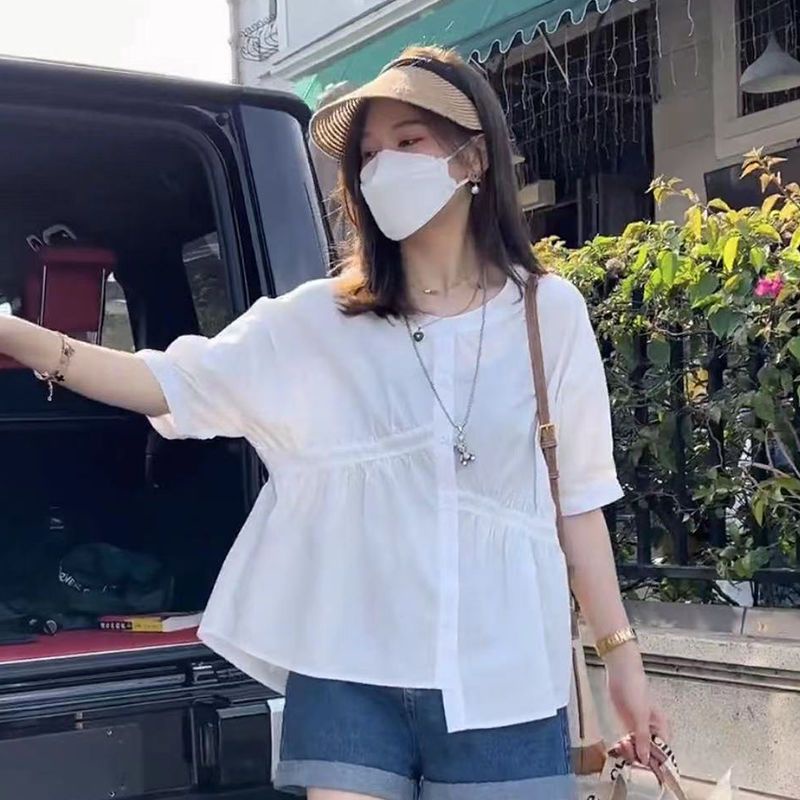 Áo Sơ Mi Chiffon Tay Phồng Thời Trang Mùa Hè 2022 Cho Nữ