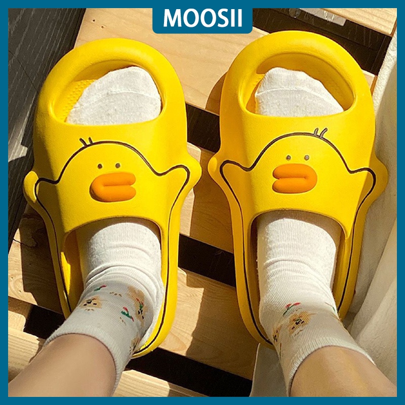 Moosii nữ dép trong nhà ngoài trời chống trượt dày đế dễ thương vịt con kích thước 36-41 0218