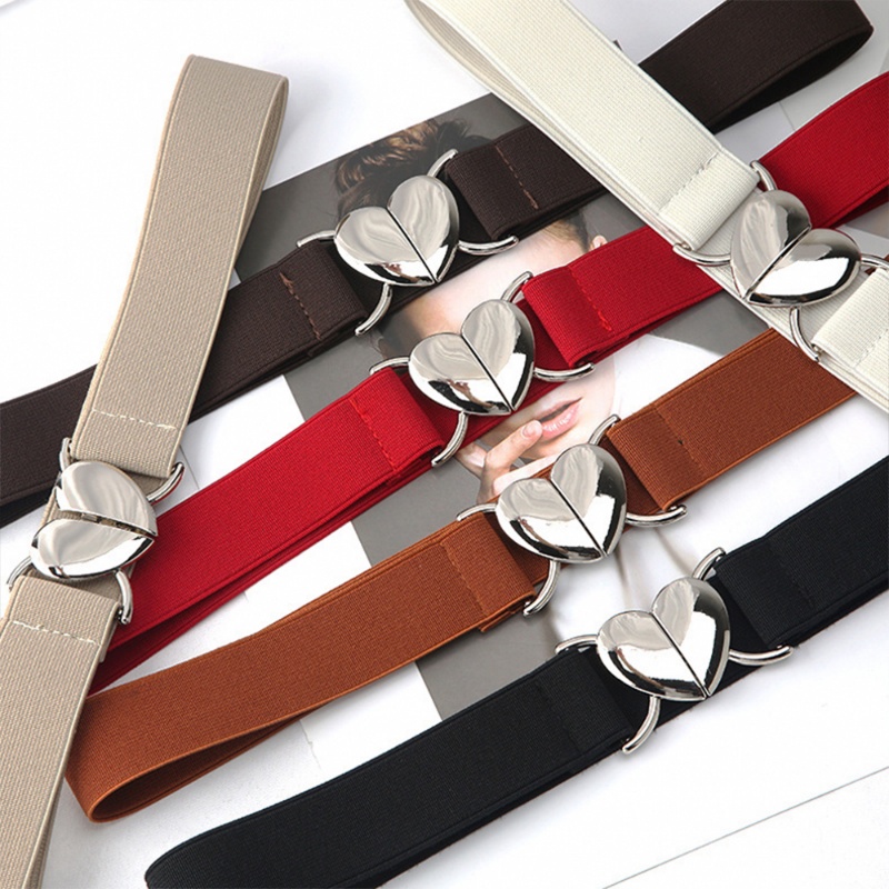 Thắt Lưng Vải Canvas Khóa Hình Trái Tim / Nhiều Màu Tùy Chỉnh Thời Trang Cho Nữ