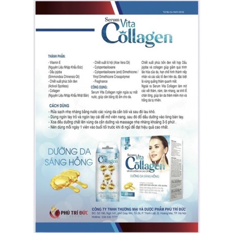 1 hộp serum vita Collagen bôi mặt