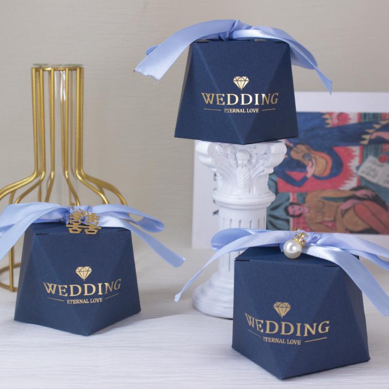 [HQ] Hộp Quà Cưới Cao Cấp Wedding Xanh Nhung Sang Trọng, Trang Trí Tiệc, Wedding Decor | Size S, Size M