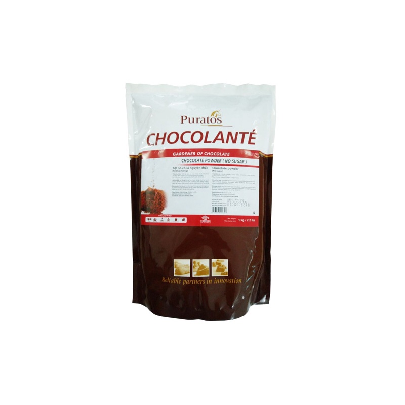 Bột sô cô la Puratos nguyên chất không đường túi 1kg