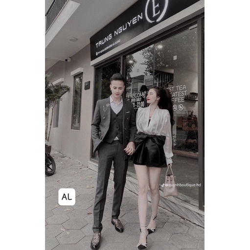 Set Áo Lụa Phối Quần Tacta Nơ Hàng Thiết Kế Cao Cấp