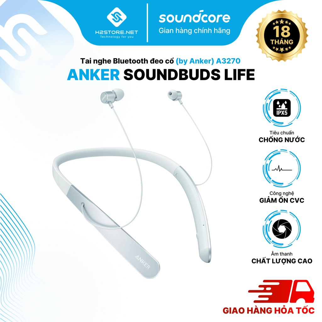 Tai nghe Bluetooth ANKER SoundBuds Life - A3270 - Hàng chính hãng