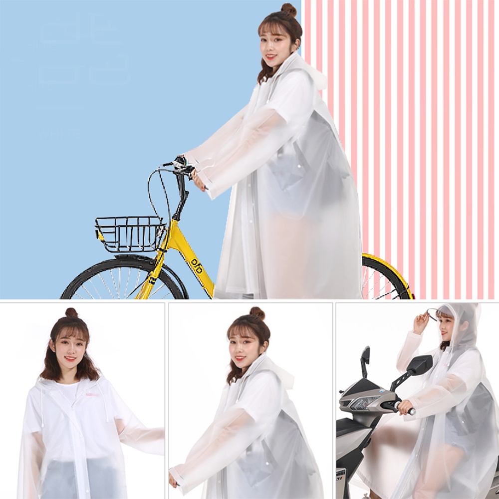 Áo mưa EVA 4 trong 1 tiện dụng khi chạy xe máy / xe đạp