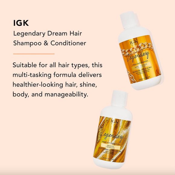 Sample Dầu Gội Xả IGK Legendary Dream Hair Shampoo 7mlx2
