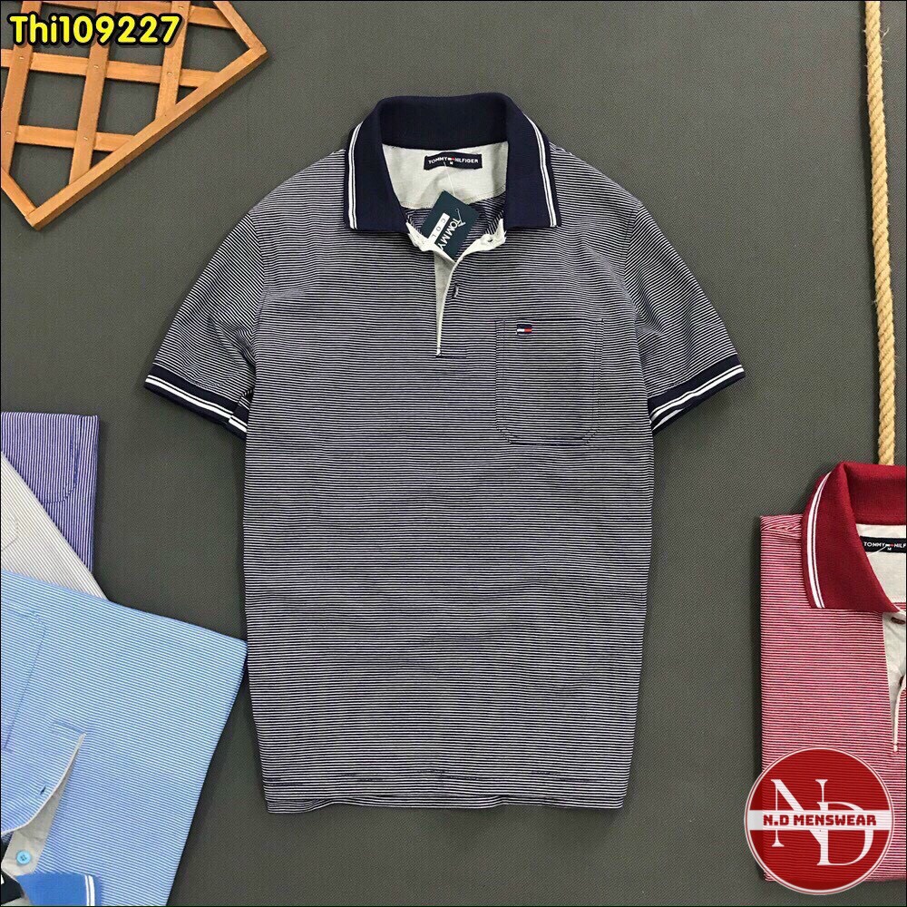 Áo Thun Nam Cổ Bẻ Sọc - N.D MENSWEAR