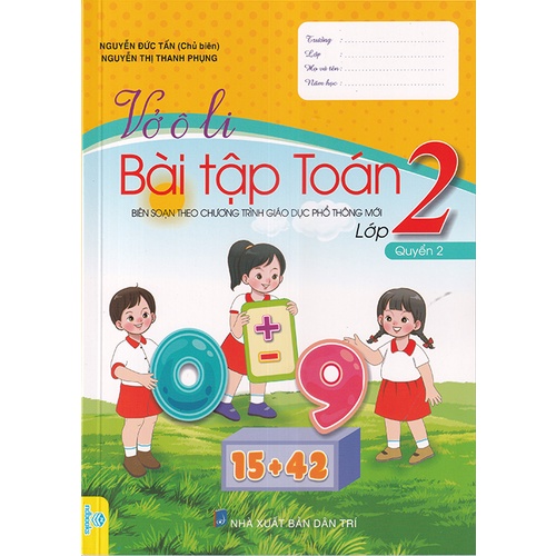 Sách - Vở ô li bài tập Toán lớp 2 tập 2 (Biên soạn theo chương trình GDPT mới)