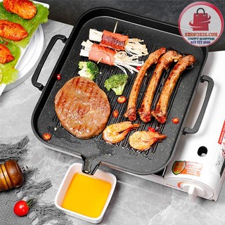 Vỉ Nướng Chữ Nhật Nhôm 30 x 25cm Chống Dính Lỗ Thoát Dầu Tiện Dụng