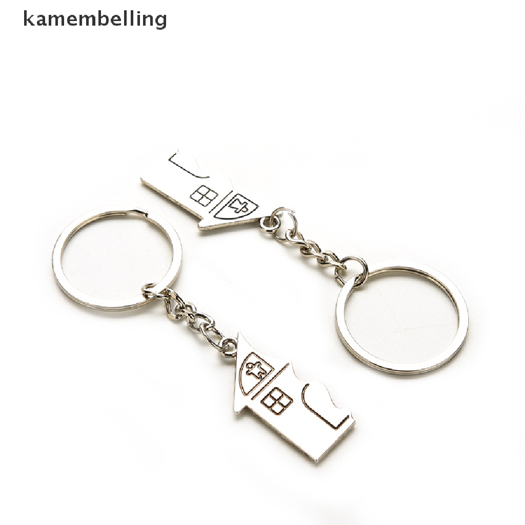 Kamembelling Set 2 Móc Khóa Hình Ngôi Nhà Đáng Yêu