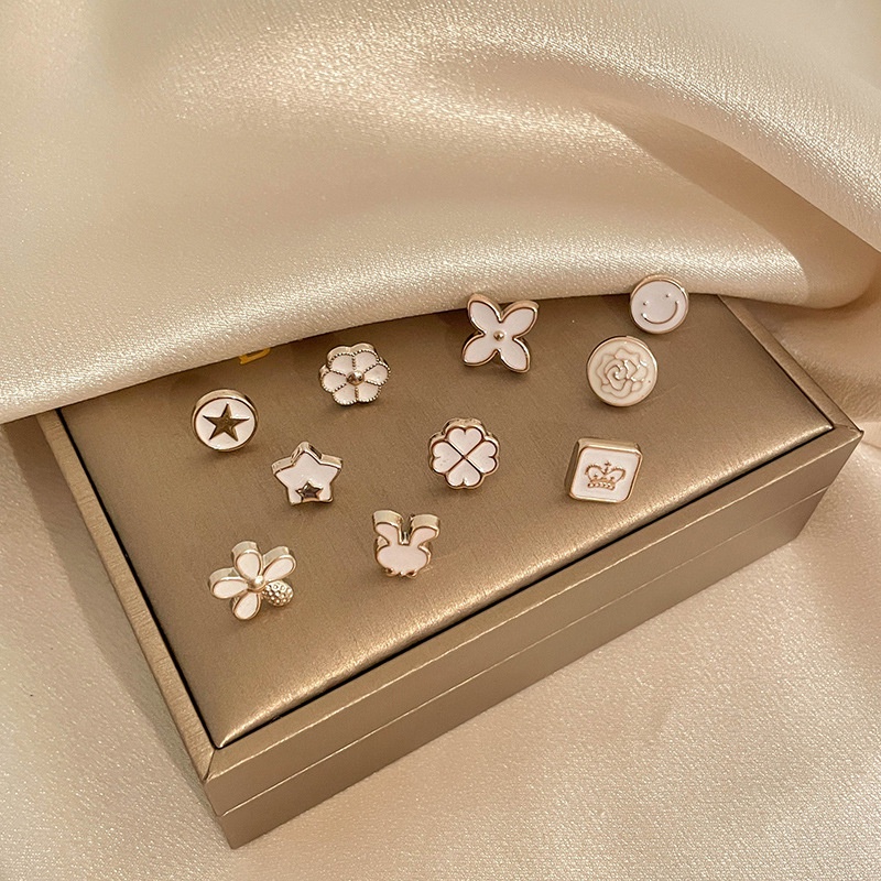 Ghim Cài Cổ Áo Mini Dễ Thương Phong Cách Hàn Quốc