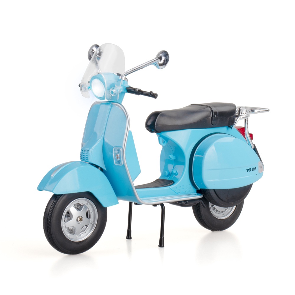 Mô Hình Xe Vespa 125 Tỉ Lệ 1: 10 Bằng Hợp Kim Có Đèn Và Nhạc Cho Bé