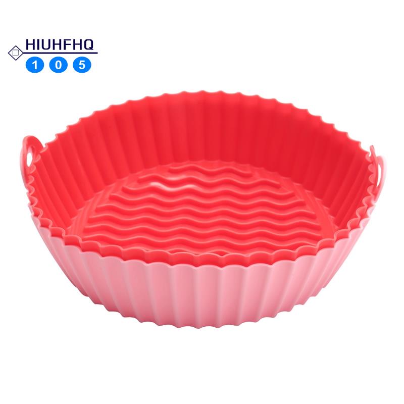 Bộ 2 Nồi Chiên Không Dầu Bằng Silicone Chịu Nhiệt Tái Sử Dụng Được 7.5 inch