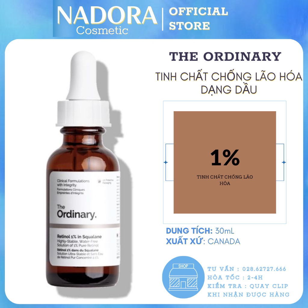 The Ordinary - Retinol 1% in Squalane tinh chất chống lão hóa da