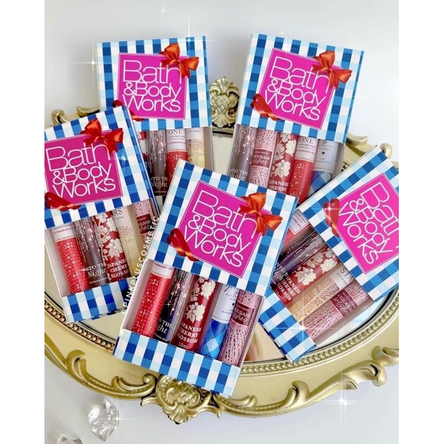 Set 5 chai nước hoa mini Bath and Body Works 5x10ml