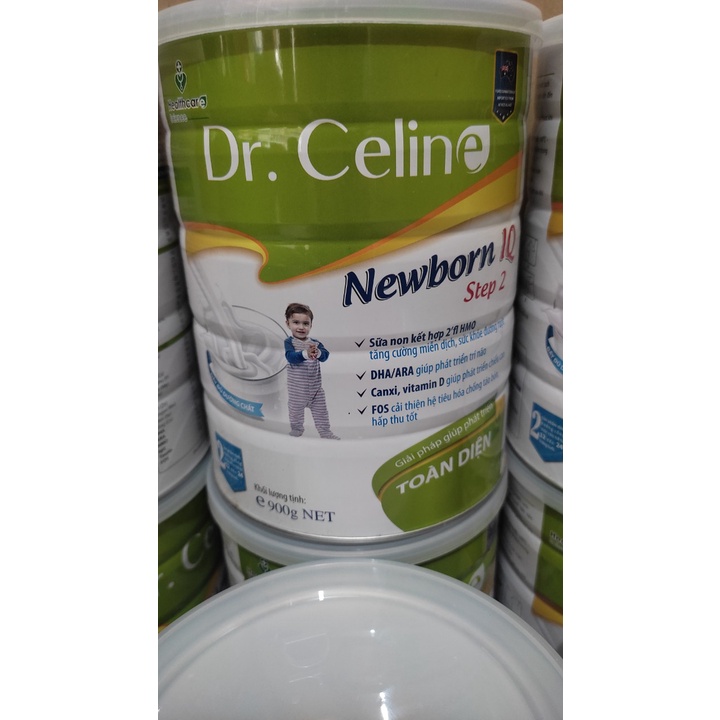 (Sỉ và Lẻ) Sữa Bột Dr.Celine Newborn IQ Step 2 (900g) dành cho bé 12-24 tháng tuổi.