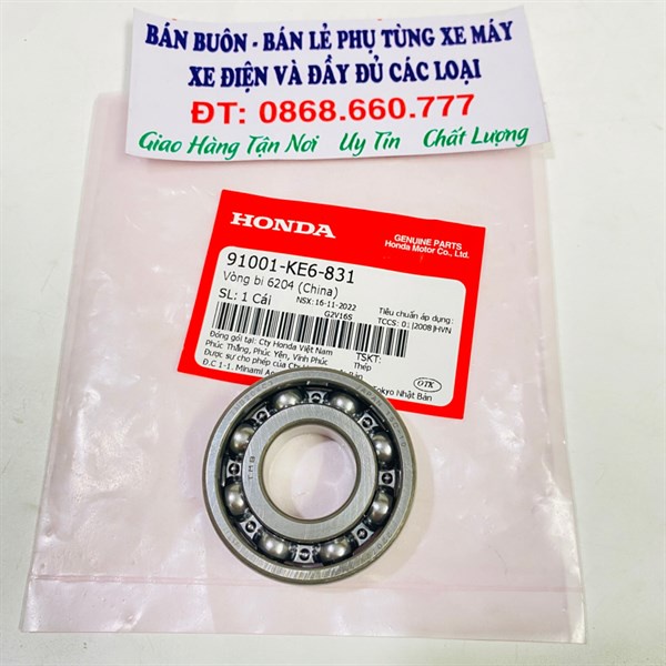 Vòng Bi 6204 Zin Honda - 91001KE6831