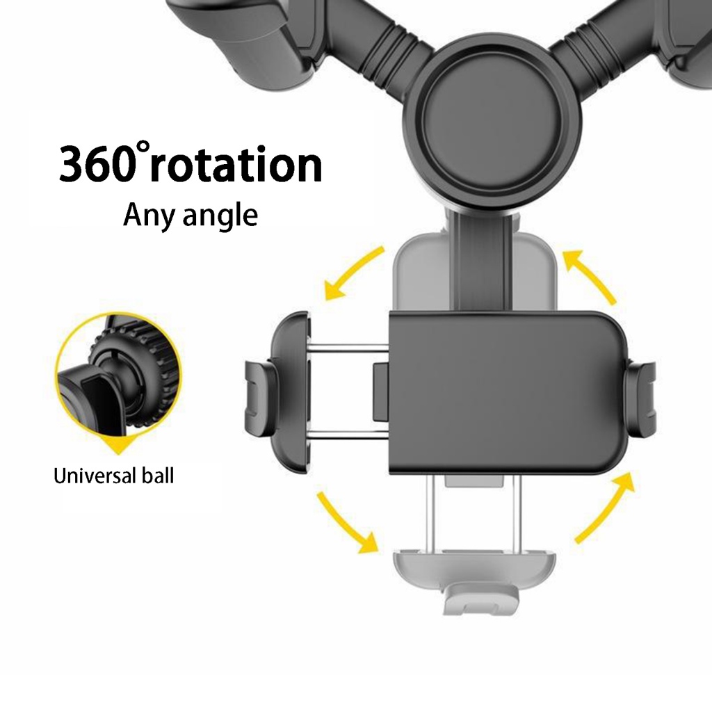 Giá Đỡ Điện Thoại / Gương Chiếu Hậu Định Vị GPS Hình Hoa Hướng Dương Chống Trượt Chống Trầy Xước Có Thể Điều Chỉnh