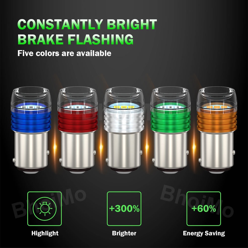 Bóng Đèn LED 4SMD T10 W5W 1156 P21W BA15S 1157 BAY15D P21 / 5W 5630 3SMD DC12V Chất Lượng Cao