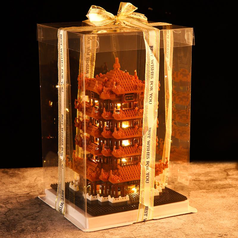 Bộ Đồ Chơi Lắp Ráp Lego Hình Chim Hạc Màu Vàng Cỡ Lớn 1,000 Yuan