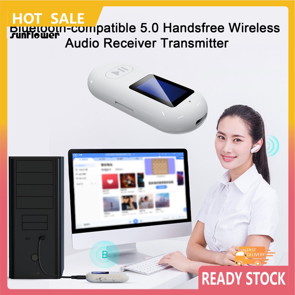 Thiết Bị Nhận Tín Hiệu Bluetooth 5.0 2 Trong 1 Giắc Cắm 3.5mm