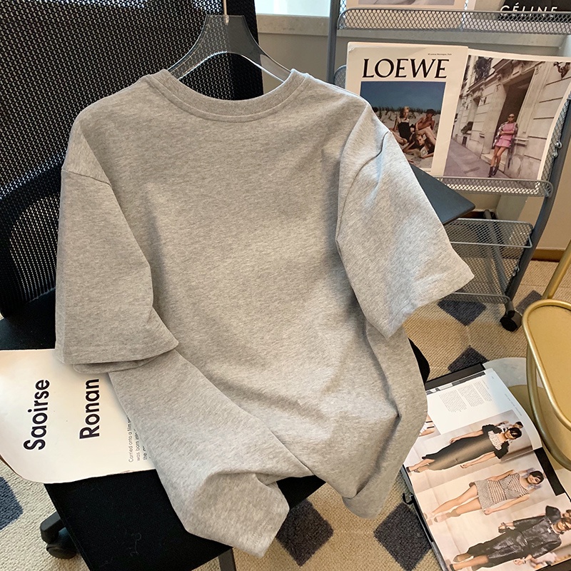 Áo thun NRVP 100% cotton tay ngắn dáng rộng plus size 3XL