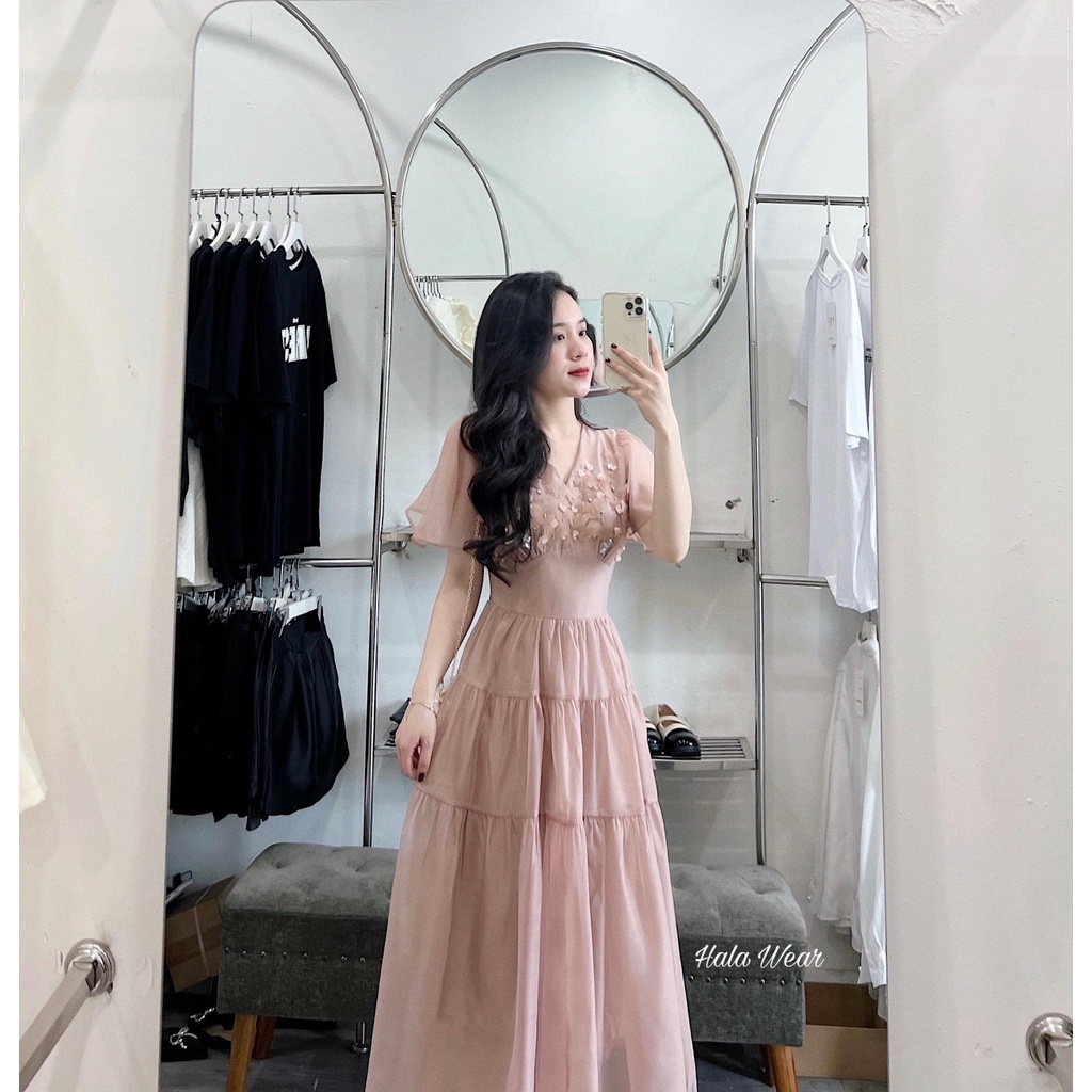 Váy babydoll đính cườm
