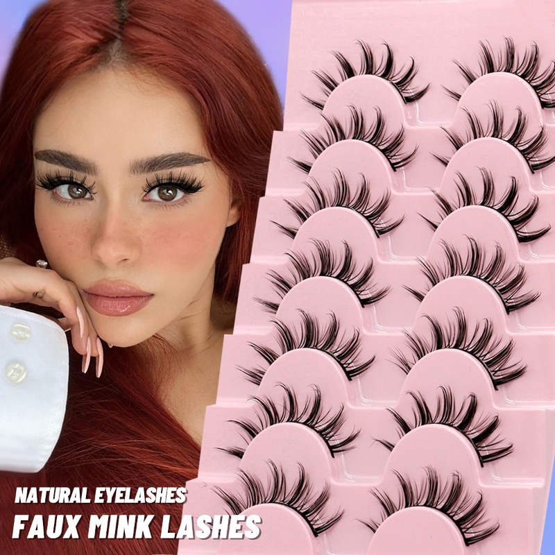 Set 7 Cặp Lông Mi Giả 3D Mềm Mịn Như Thật